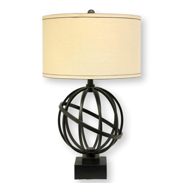 Metal Globe Table Lamp