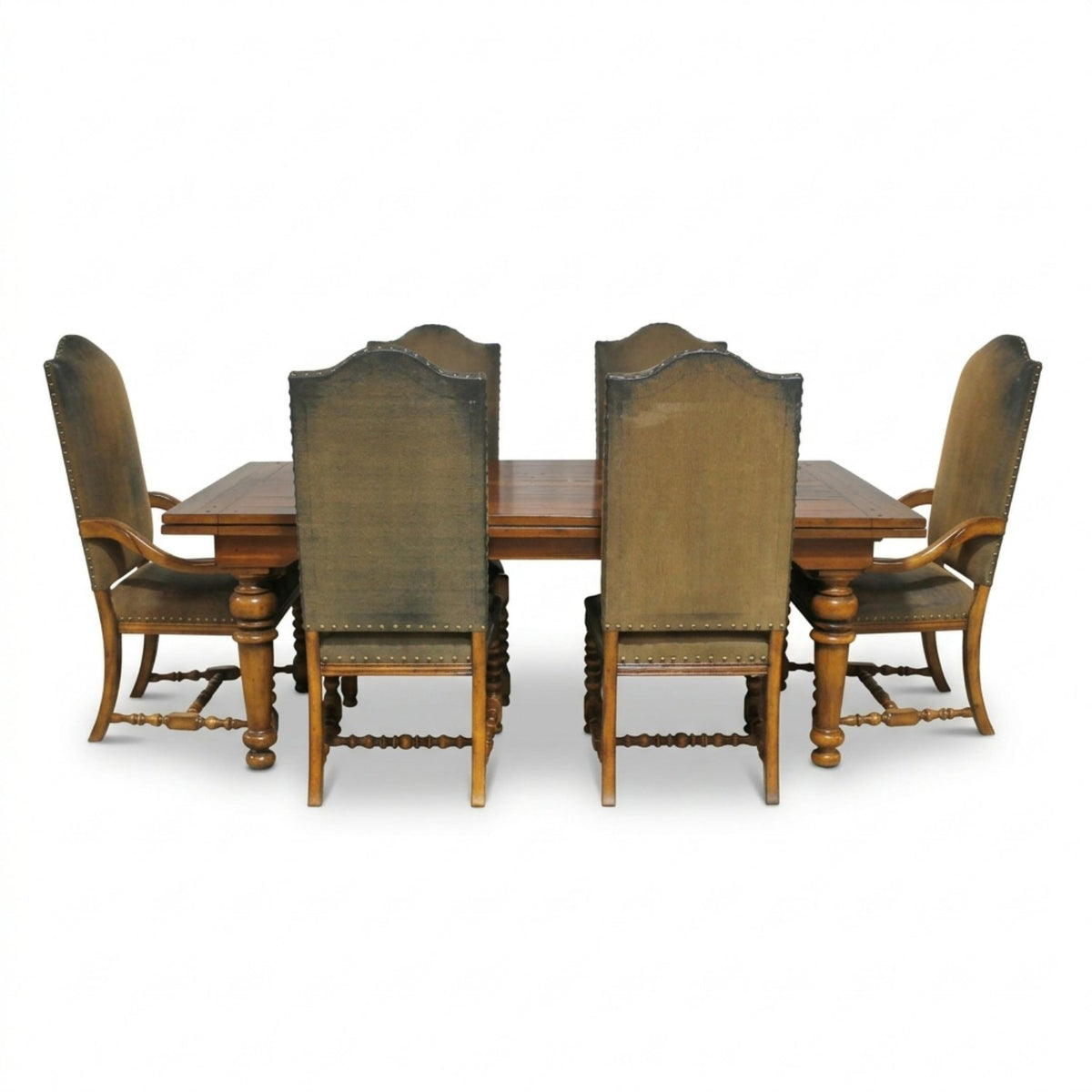 Rustic Country Style Dining Table w/6 Chairs