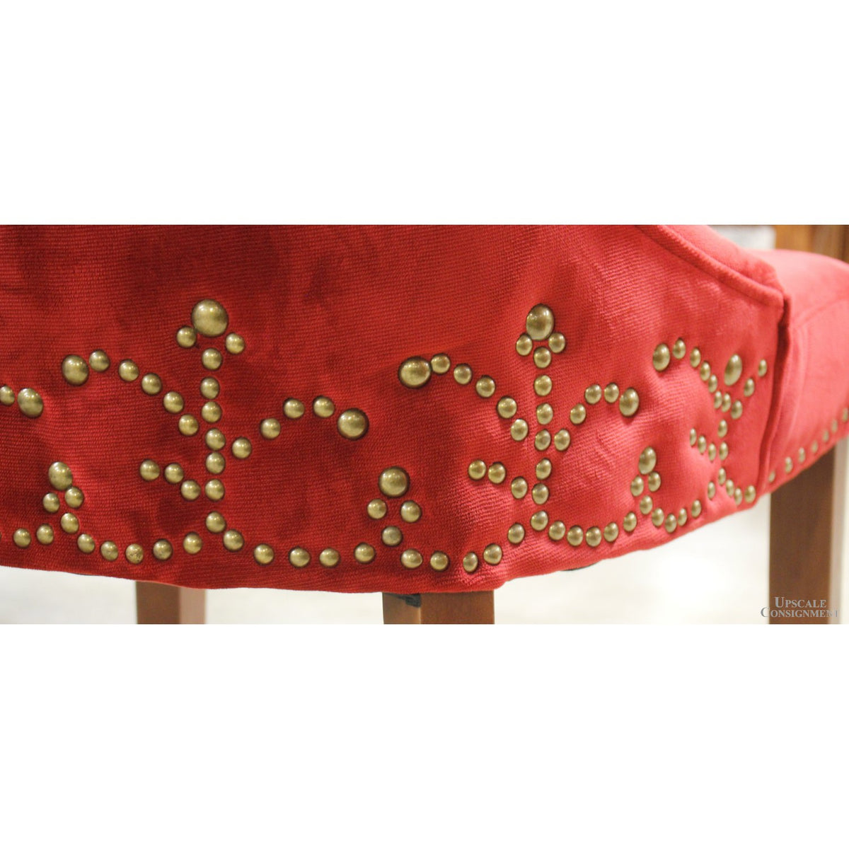 Pier 1 Imports Red Button Tufted Accent Chair