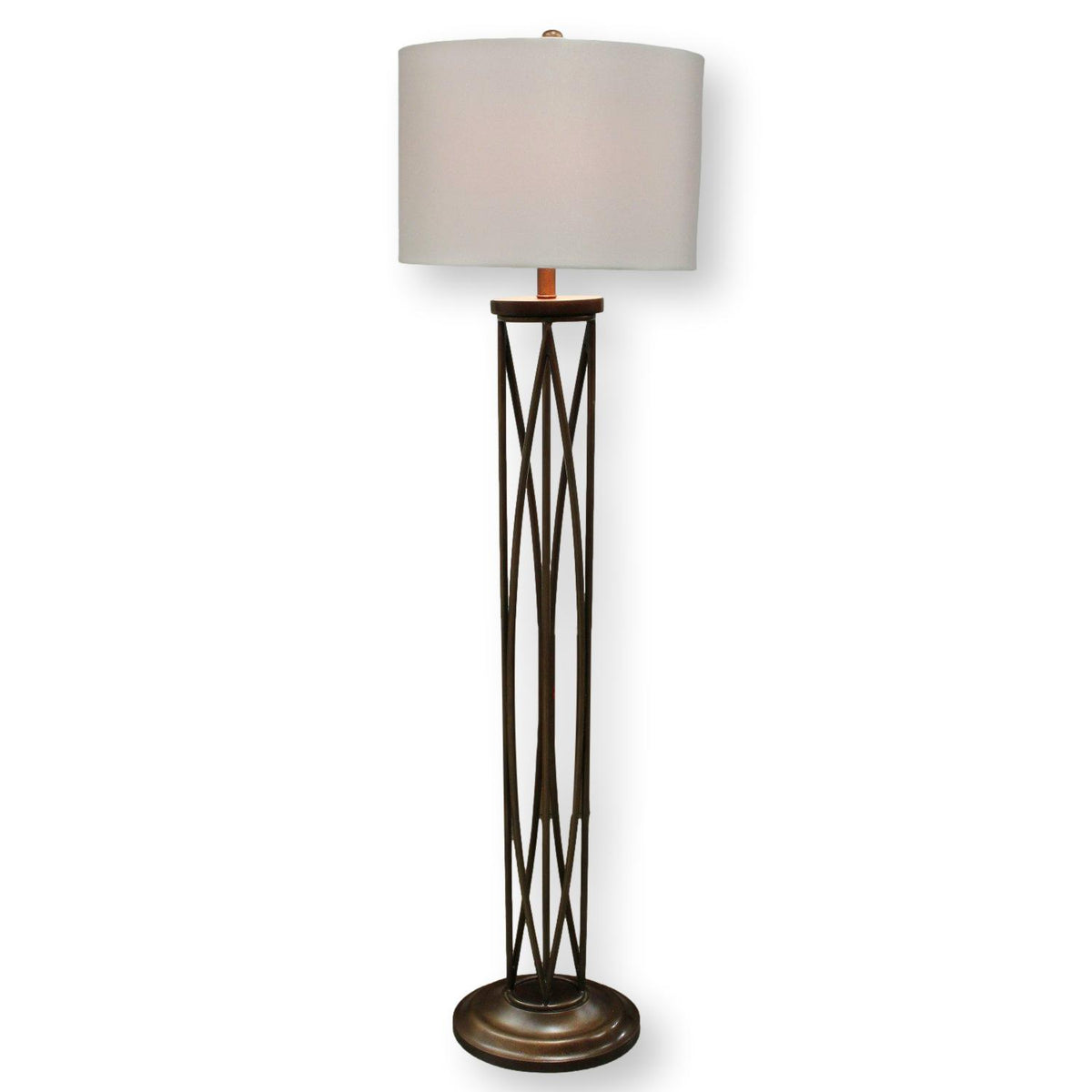 Copper Tone Floor Lamp
