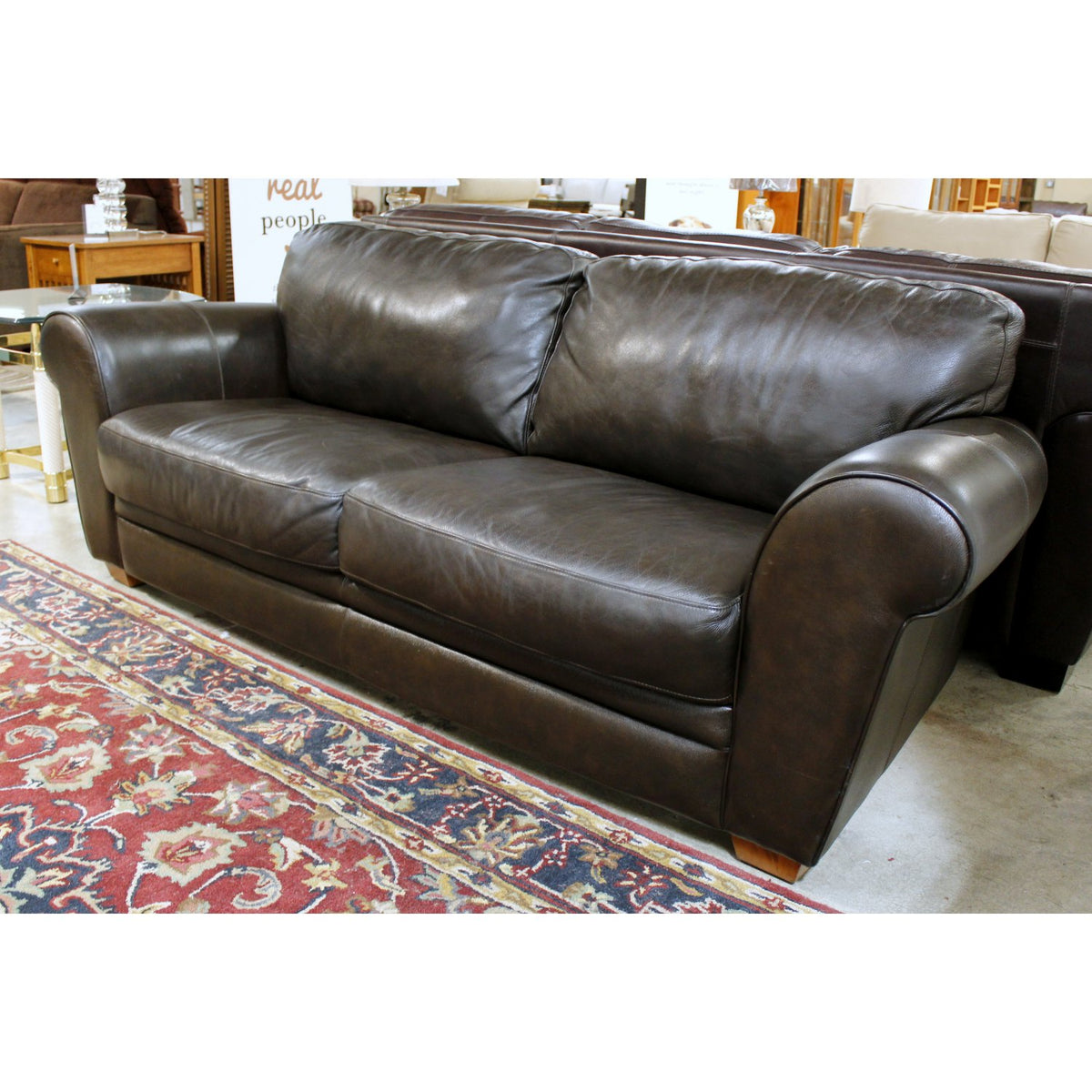 La-Z-Boy Brown Leather Sofa