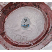 Fenton "Viola on Petal Pink" Vase