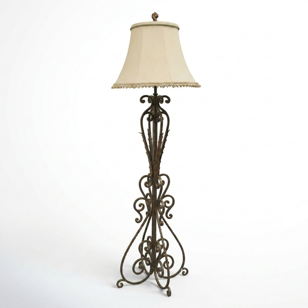 Scrolling Wrought Iron Floor Lamp
