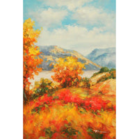 Framed Original Oil Autumn Landscape