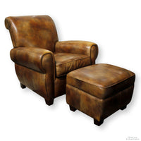 Barcalounger Leather Chair w/Ottoman