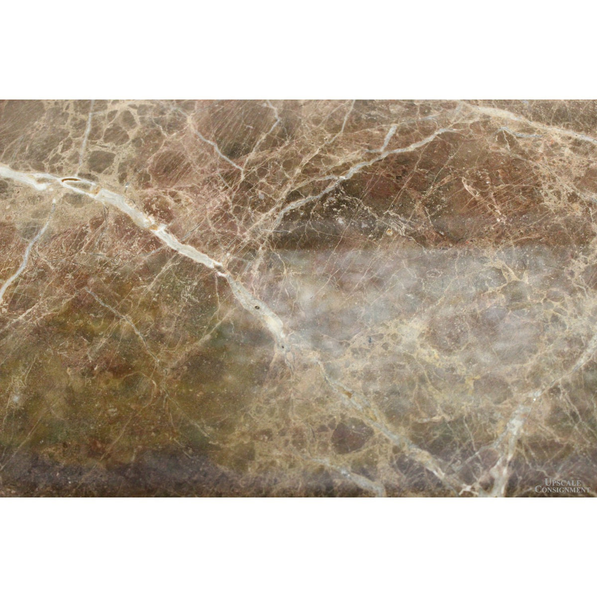 Ornately Carved Console Table w/Marble Top