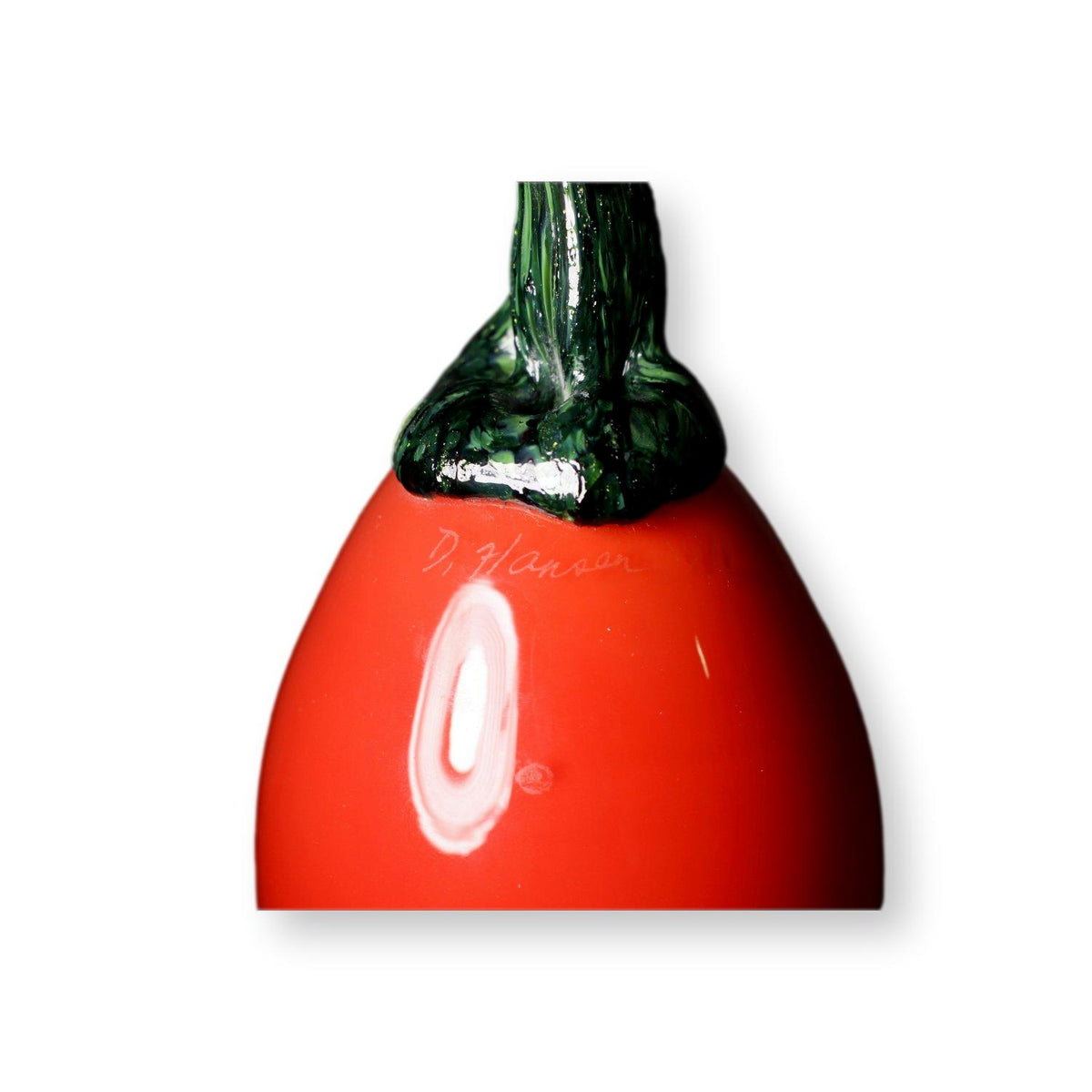 Hand Blown Glass Red Pepper by Diane Hansen