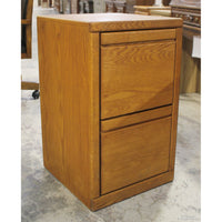 2 Drawer Oak File Cabinet