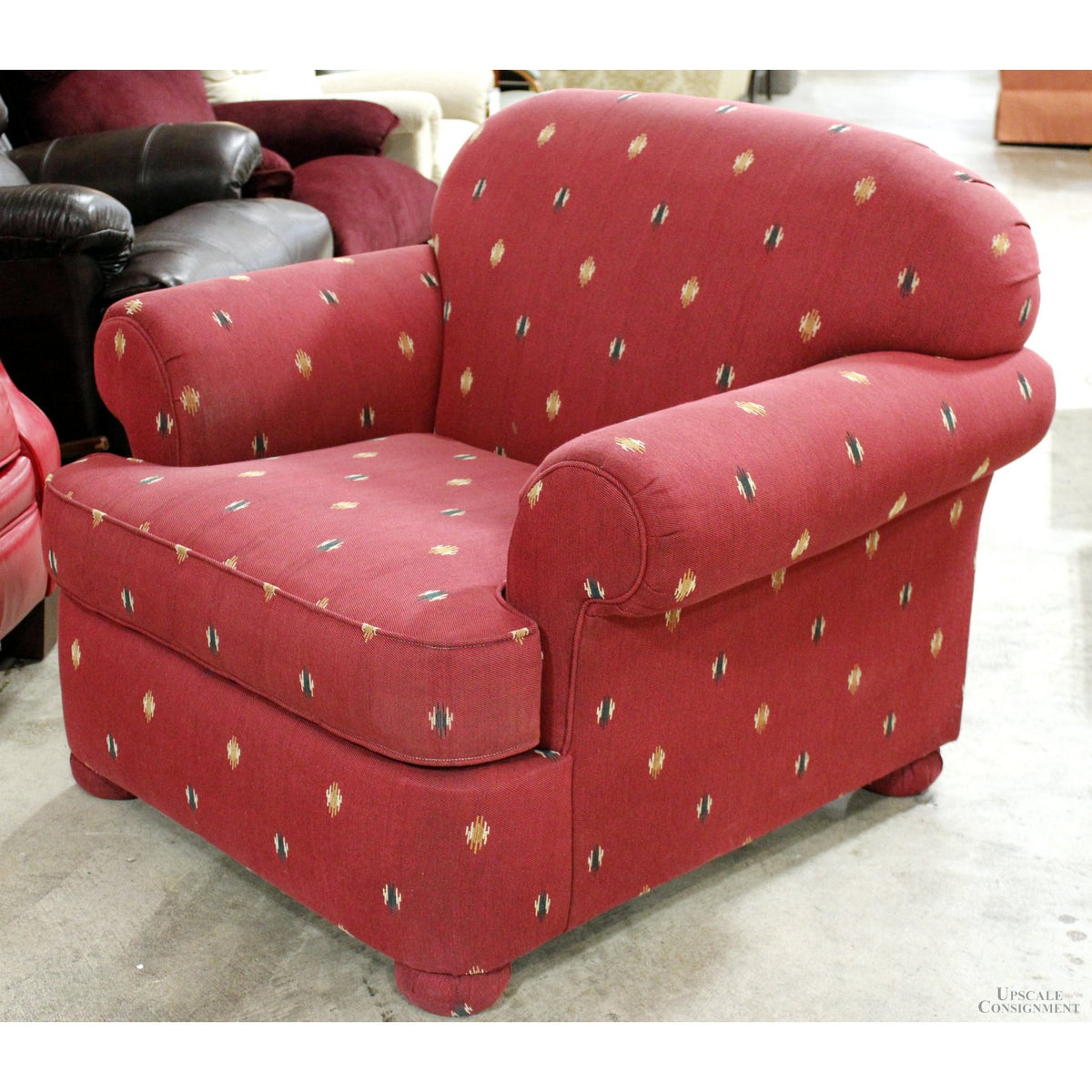 Schnadig Southwestern Print Club Chair