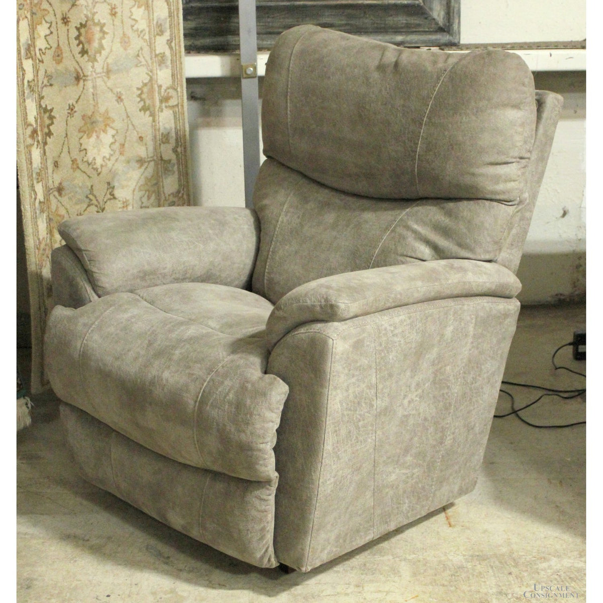 La-Z-Boy Gray Rocking Power Recliner w/Options & Memory