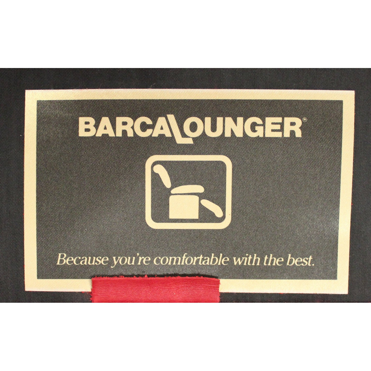 Barcalounger Red Leather Wingback Recliner