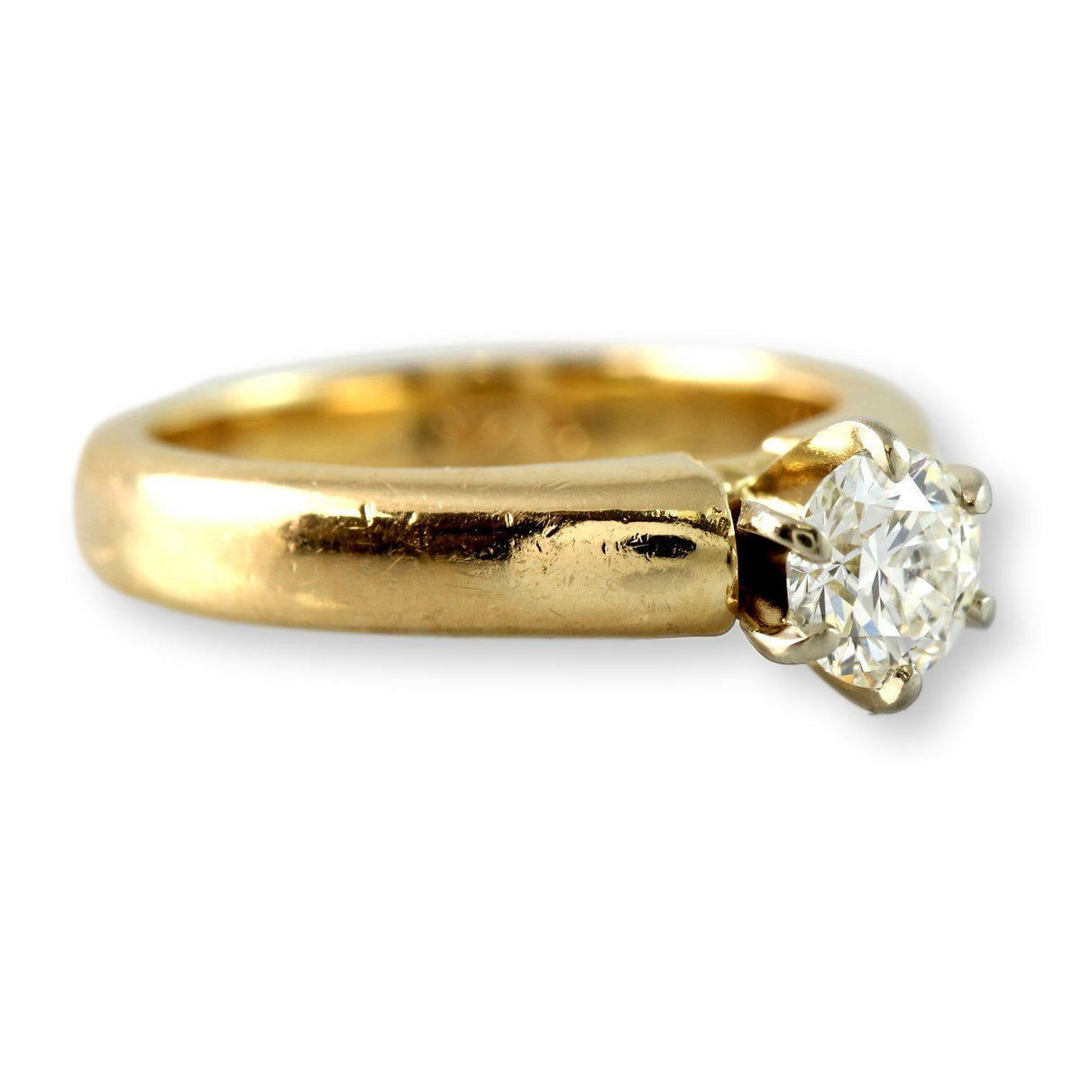 .50ct Diamond 14K Yellow Gold Engagement Ring - GIA Report