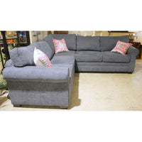 Blue 'L' Shaped Sectional Sofa