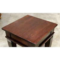 Indonesian Dark Mahogany End Table