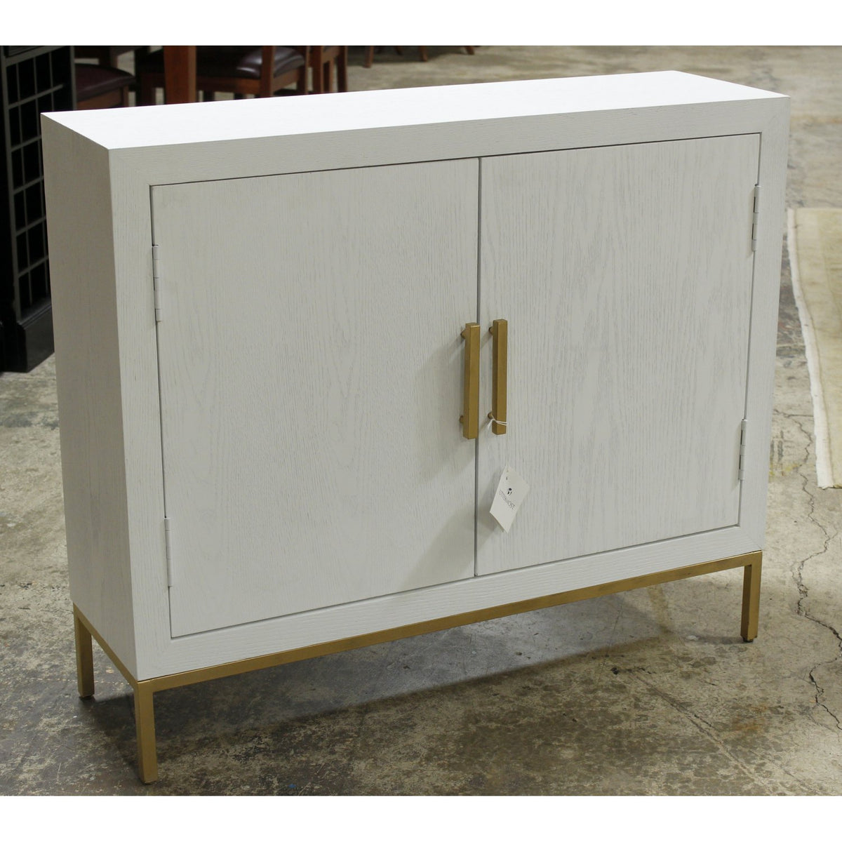 Uttermost White 2-Door Cabinet