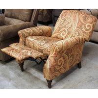 Paisley Print Push Back Recliner