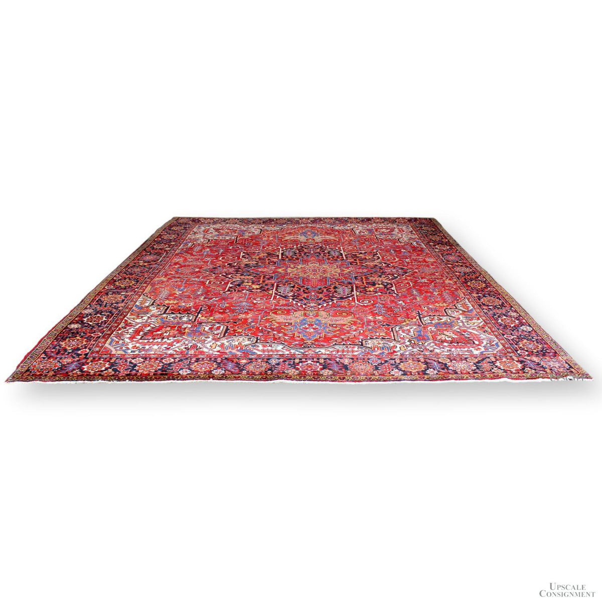 10' 3" X 12' 5'' Red Area Rug
