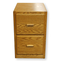 Oak 2 Drawer Legal Size File Cabinet