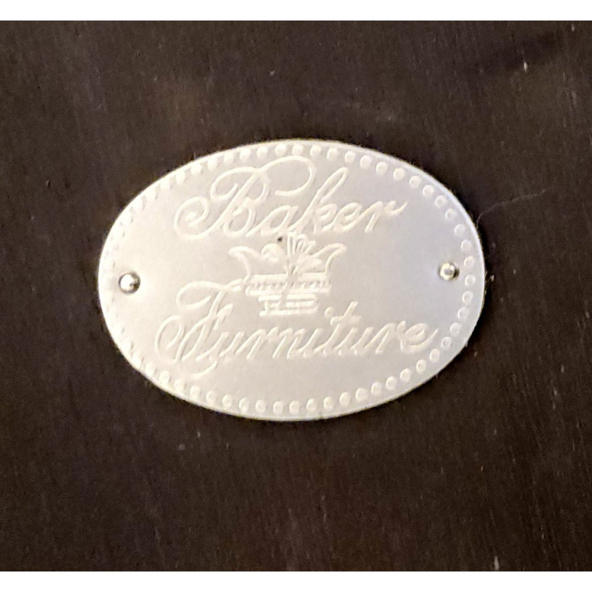 Baker Furniture Burl Top Accent Table