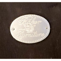 Baker Furniture Burl Top Accent Table