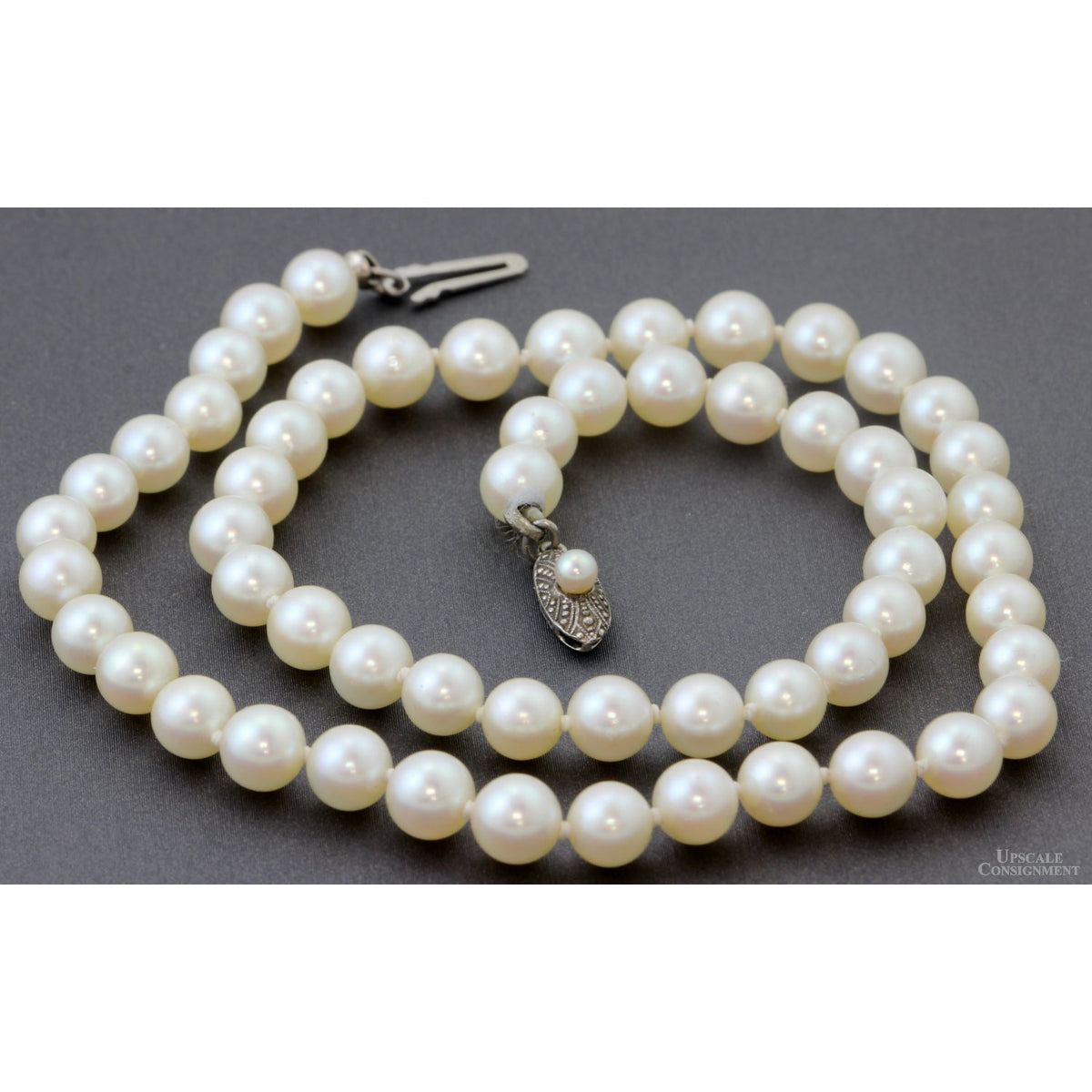 Vintage Mikimoto Hand-Knotted Cultured Akoya Pearl Necklace