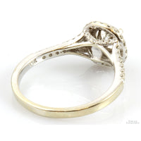 1.06ctw Diamond Double Halo 14K Gold Engagement Ring