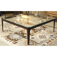 Bernhardt Glass Top Coffee Table