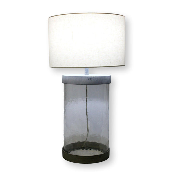 Pottery Barn Glass & Metal Table Lamp