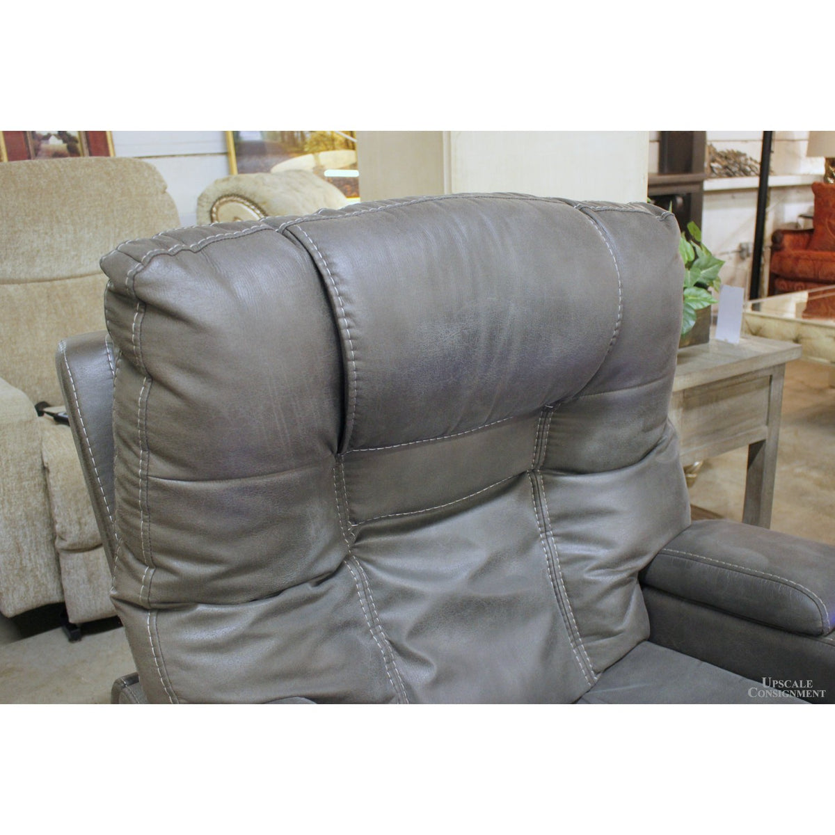 Modern Power Recliner w/Adjustable Headrest & Lumbar