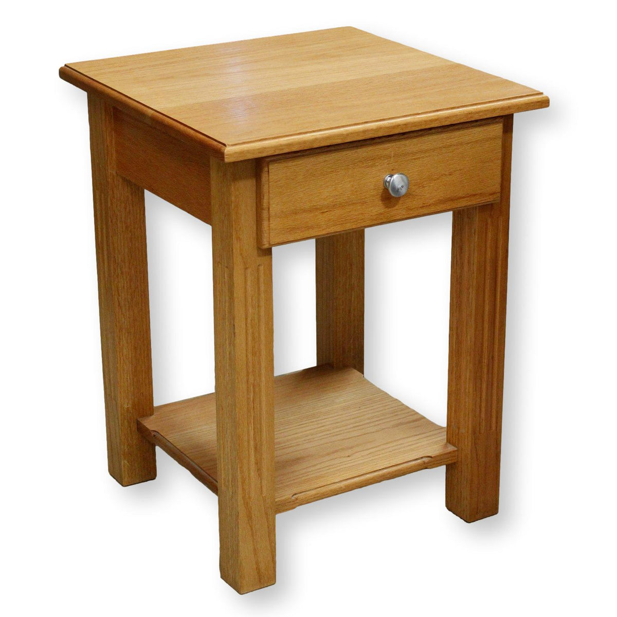 Square Oak Nighstand w/Drawer