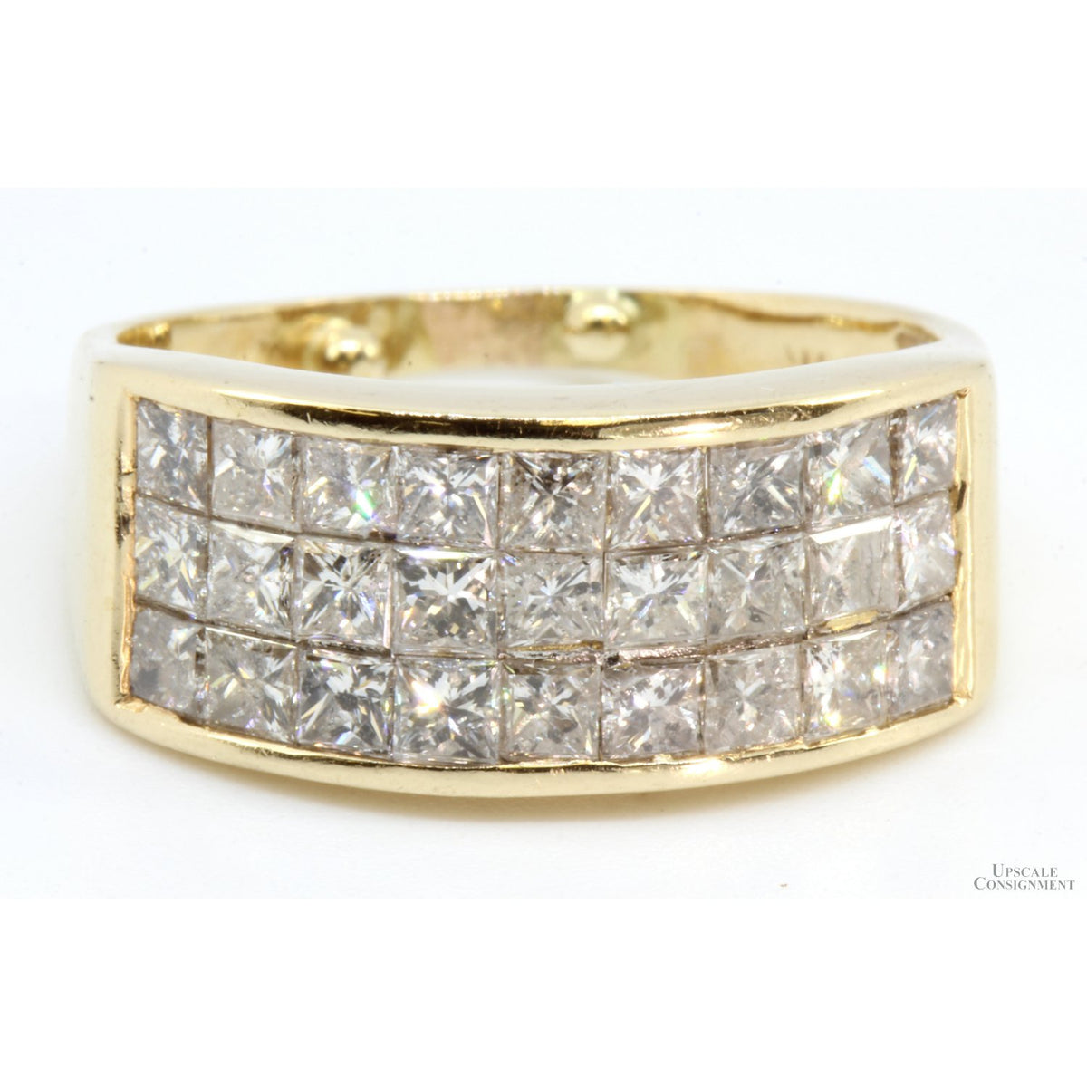 14K Yellow Gold 2.025 ctw Princess Cut Diamond Ring