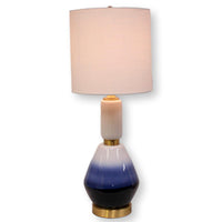 Blue Ombre Ceramic Table Lamp