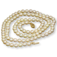 Handknotted 5mm Round Saltwater Akoya Pearl Strand
