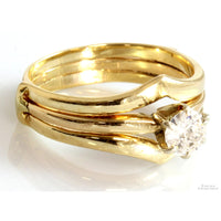 .64ct Diamond 14K Yellow Gold Engagement Wedding Ring Set