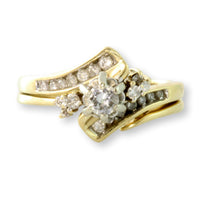 .40ctw Diamond 14K Gold Engagement Wedding Ring Set