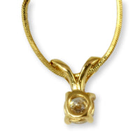 .27ctw Diamond Solitaire 18K Yellow Gold Pendant & Chain