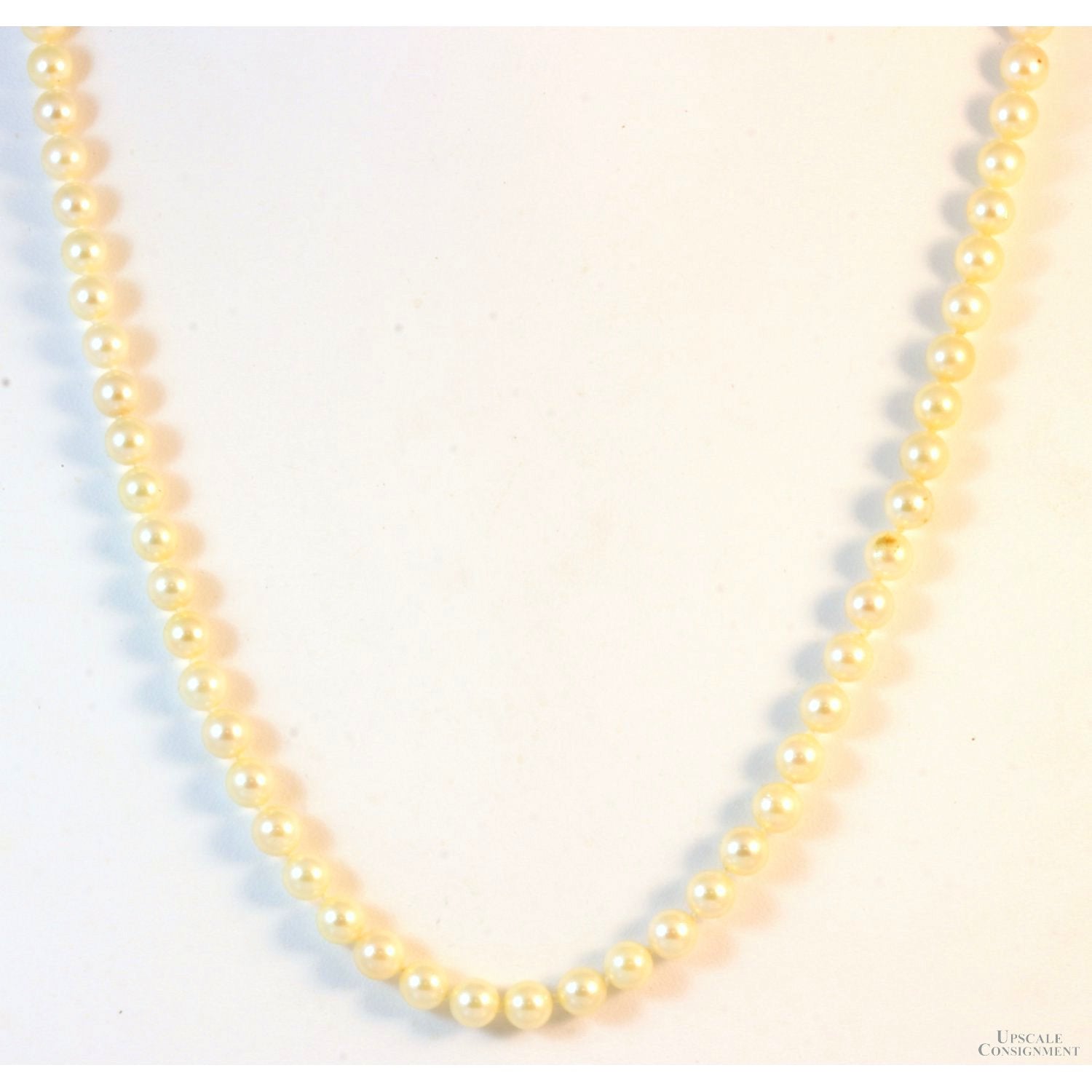 Double Strand Cultured Pearl Necklace with 14K Gold Clasp