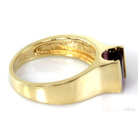 .82ct Deep Purple Natural Amethyst 14K Gold Ring by Effy