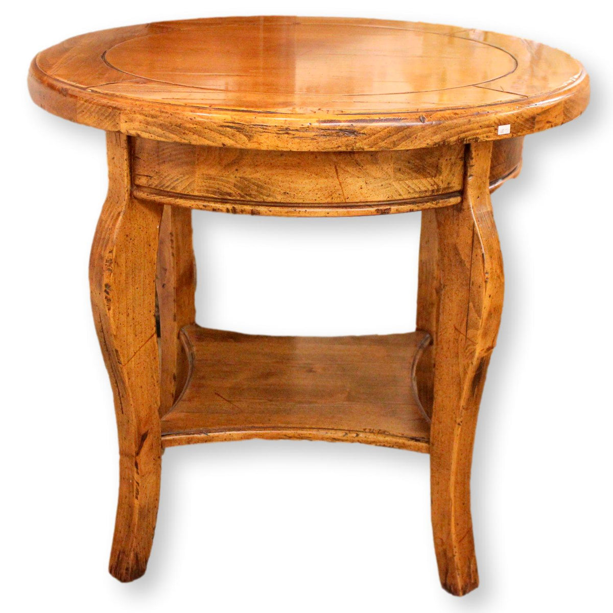 Round Rustic Accent Table