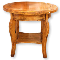 Round Rustic Accent Table