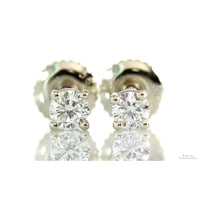 Hidalgo .30ctw Diamond 18K -14K White Gold Stud Earrings