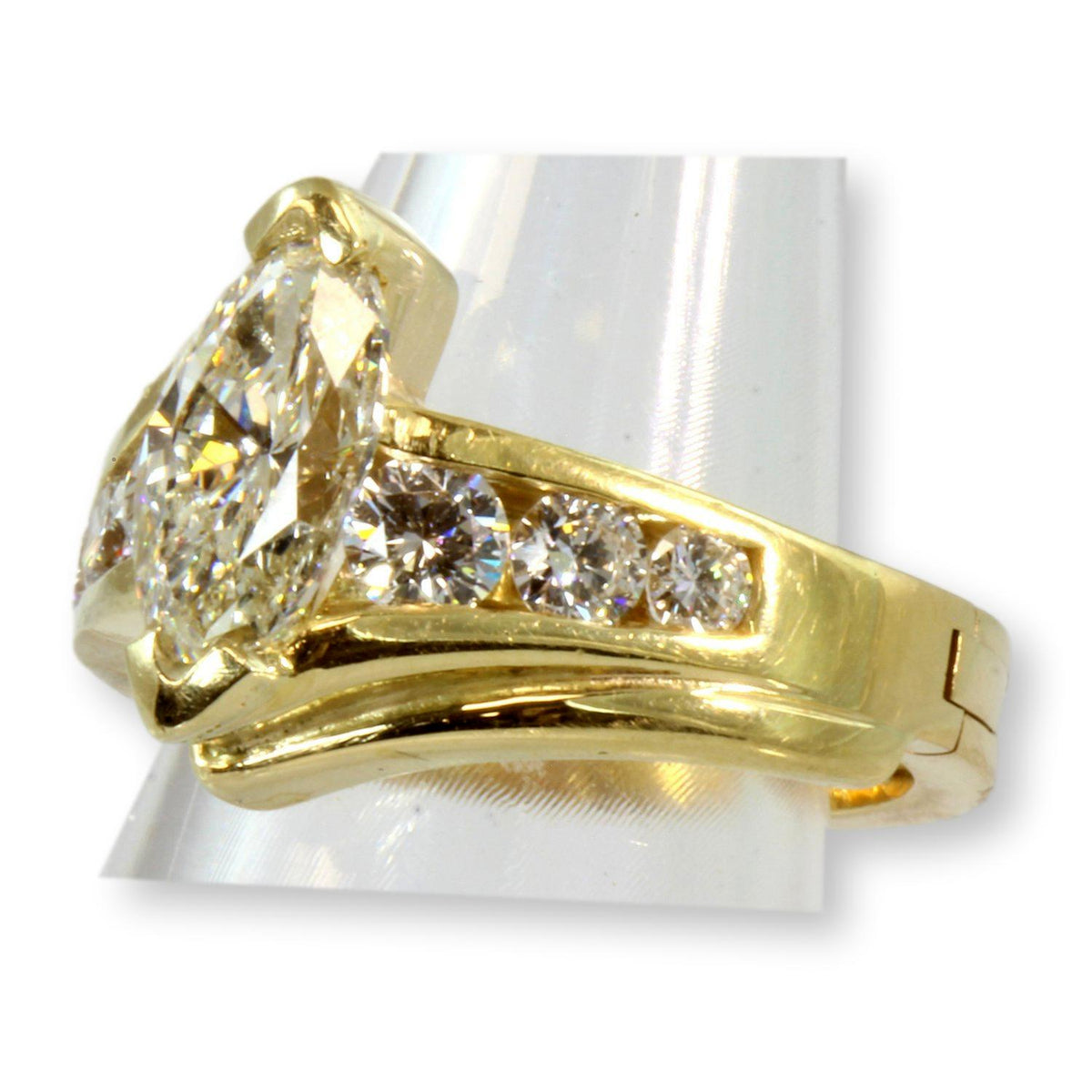 2.72ctw Diamond Engagement 14K Gold Ring 1.74ct. Solitaire