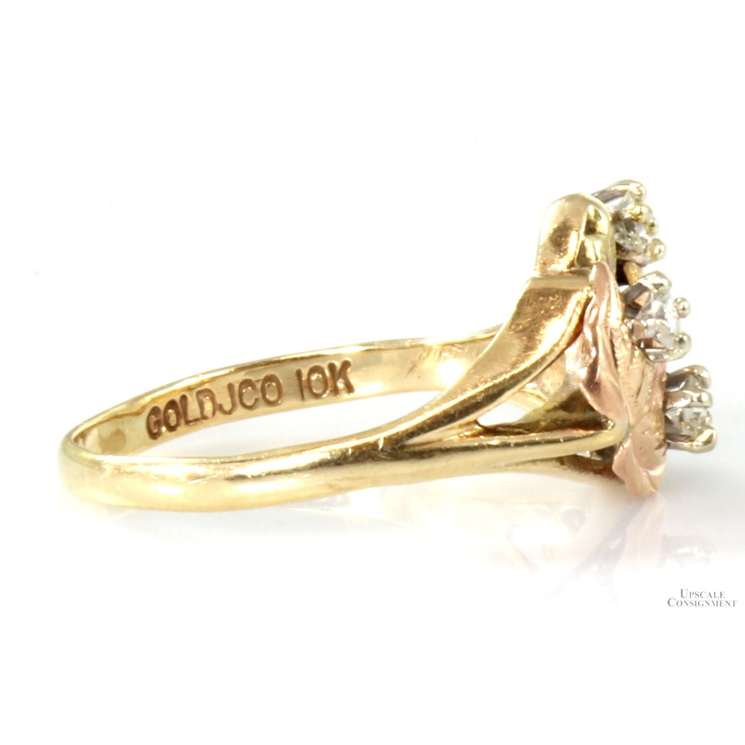 10K Black Hills Gold Grape Ring Size 6.75