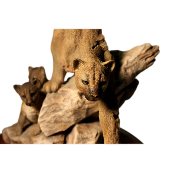Mill Creek Studios Mountain Lion Statue 'Maternal Refuge'