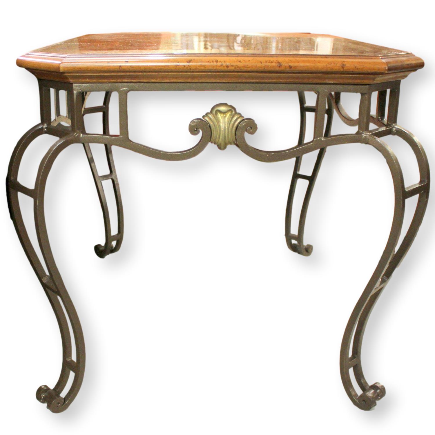 Wrought iron square table online