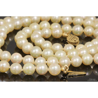 Handknotted 5mm Round Saltwater Akoya Pearl Strand