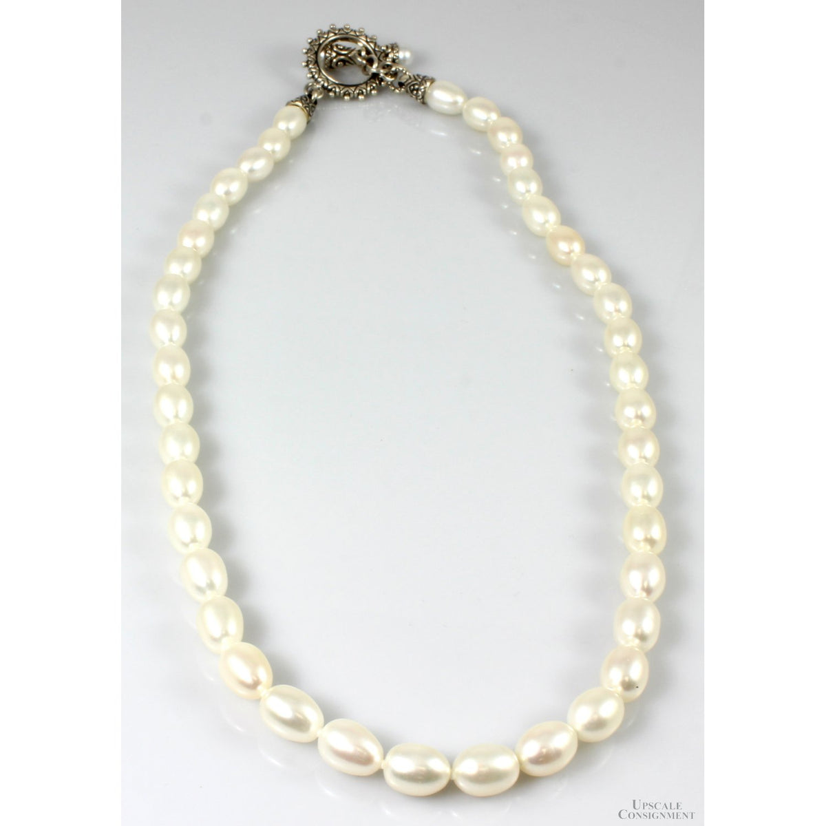 Bixby Sterling Silver & 18K Pearl Necklace w/Honora Toggle Closure