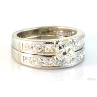 2.05ctw Diamond Platinum Engagement & Wedding Ring Set