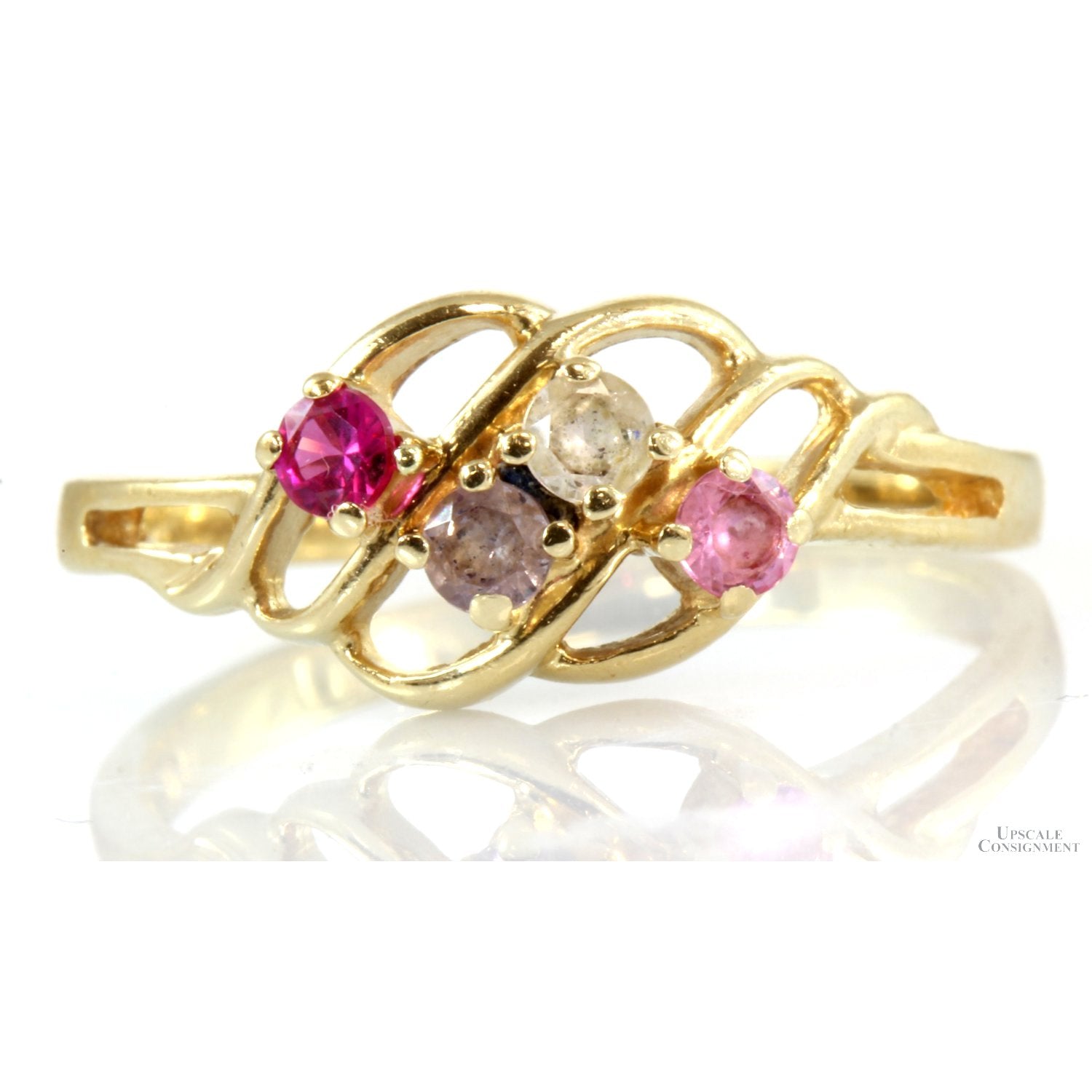 Yellow gold mothers on sale ring