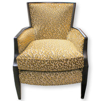 Sam Moore Leopard Print Accent Chair